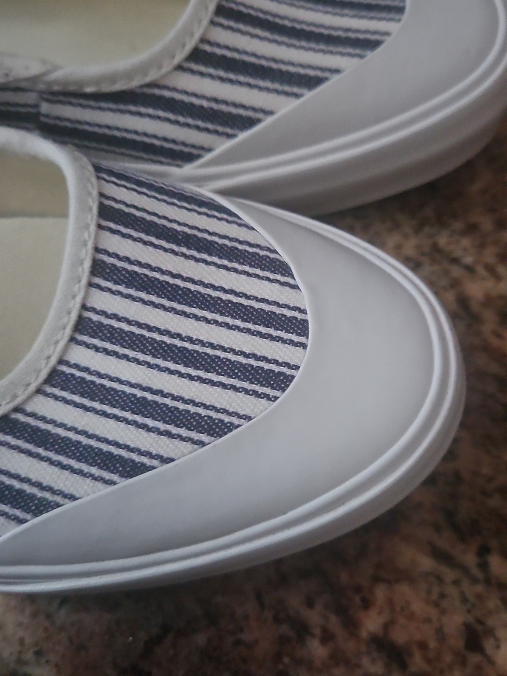 Vans  Mary Jane Stripe Shoes in Navy/White - Picture 2 of 5